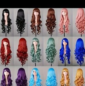 Brand New 32" long synthetic heat resistant wig.  Choose color